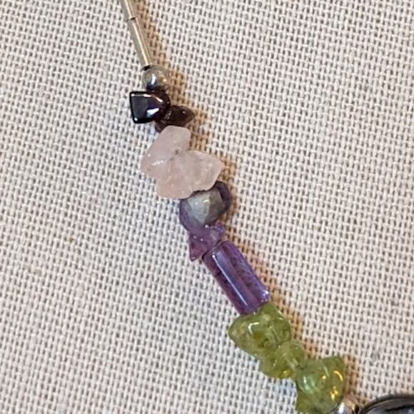 Abalone Gemstone Set--Necklace and Earrings - Picture 6 of 10